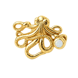 Octopus – 14K Gold Threadless/Threaded End