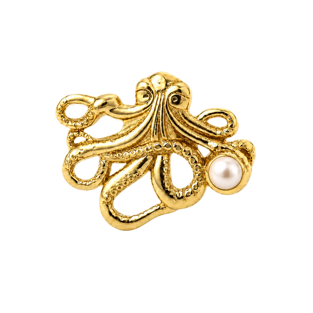 Octopus – 14K Gold Threadless/Threaded End