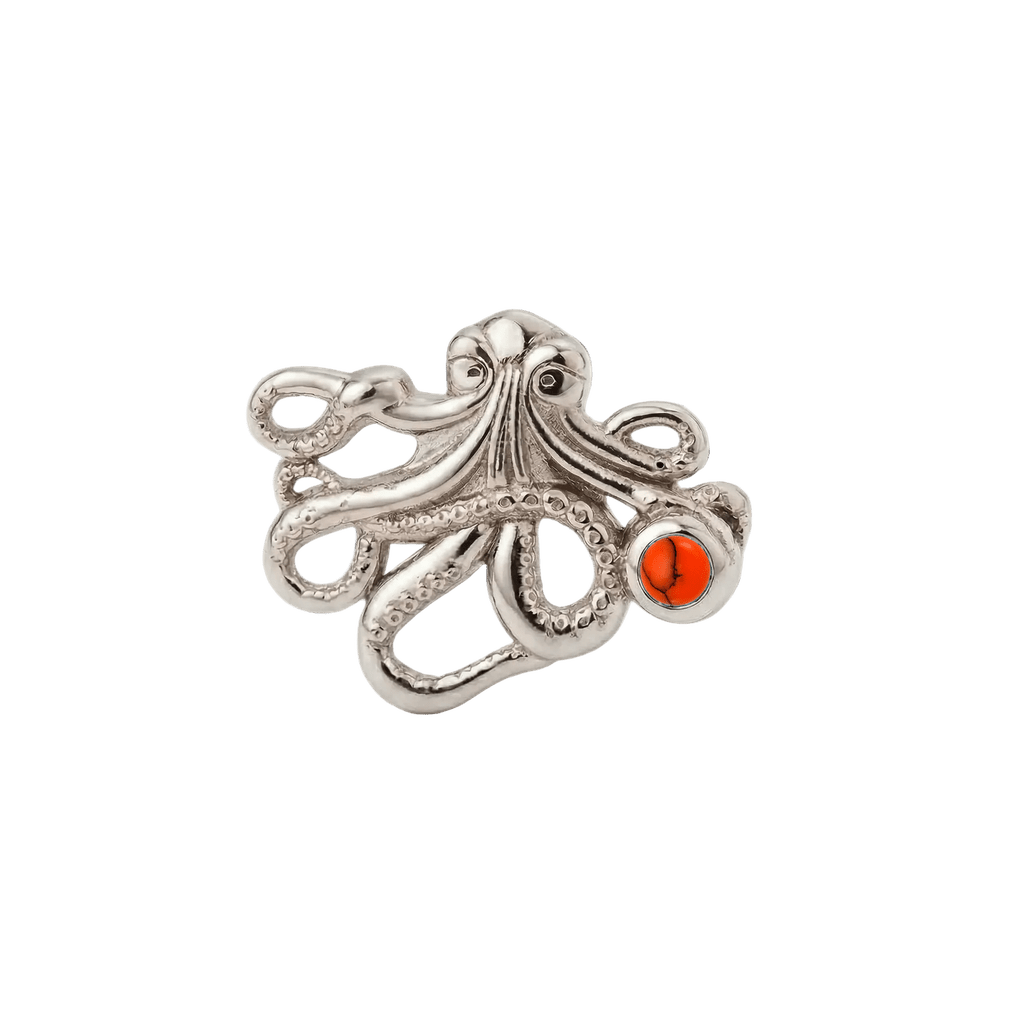 Octopus – 14K Gold Threadless/Threaded End - piercing-zone.com