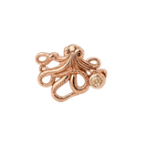 Octopus – 14K Gold Threadless/Threaded End - piercing-zone.com