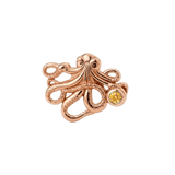 Octopus – 14K Gold Threadless/Threaded End - piercing-zone.com