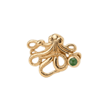 Octopus – 14K Gold Threadless/Threaded End - piercing-zone.com