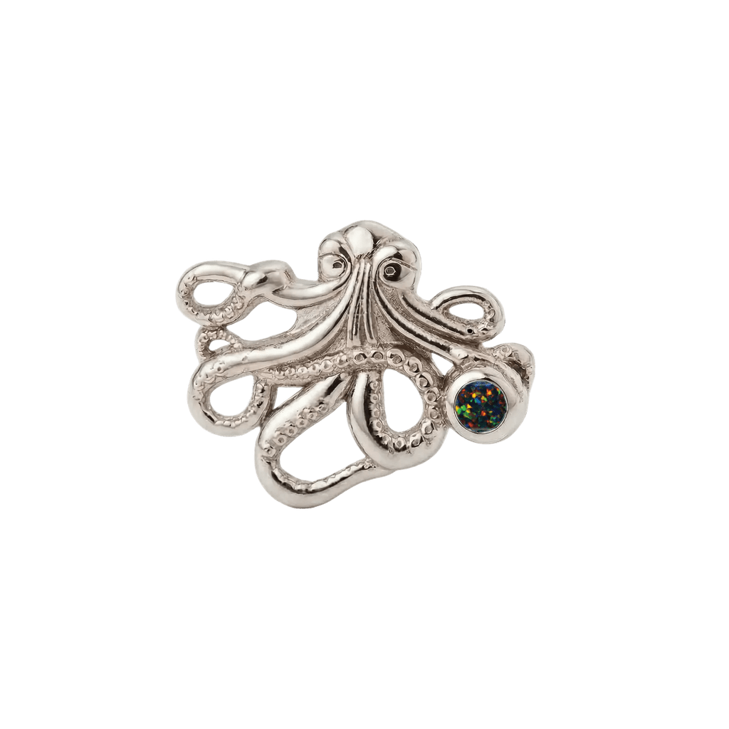 Octopus – 14K Gold Threadless/Threaded End - piercing-zone.com