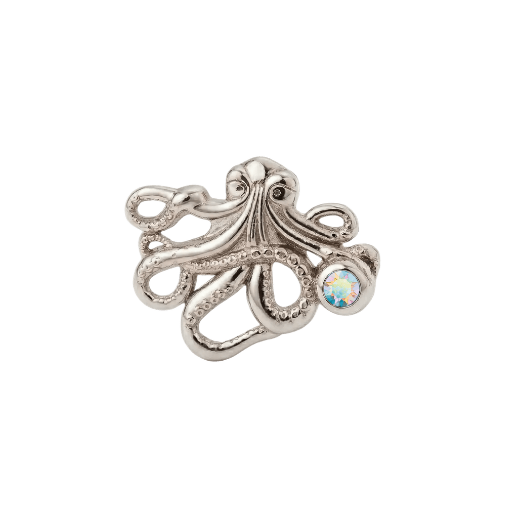 Octopus – 14K Gold Threadless/Threaded End - piercing-zone.com