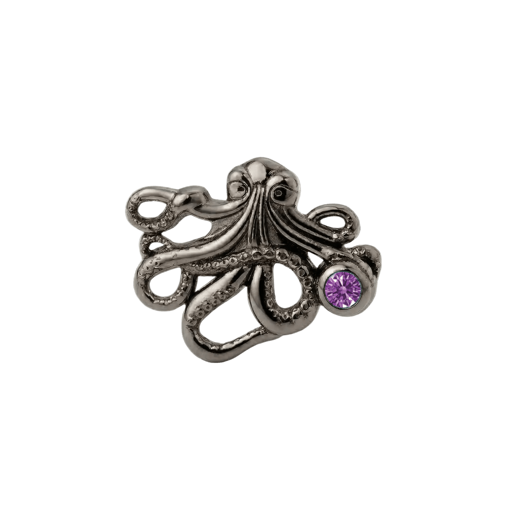 Octopus – 14K Gold Threadless/Threaded End - piercing-zone.com