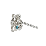 Octopus – 14K Gold Threadless/Threaded End - piercing - zone.com