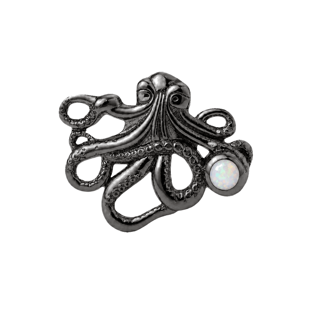 Octopus – 14K Gold Threadless/Threaded End - piercing-zone.com