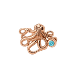 Octopus – 14K Gold Threadless/Threaded End - piercing-zone.com