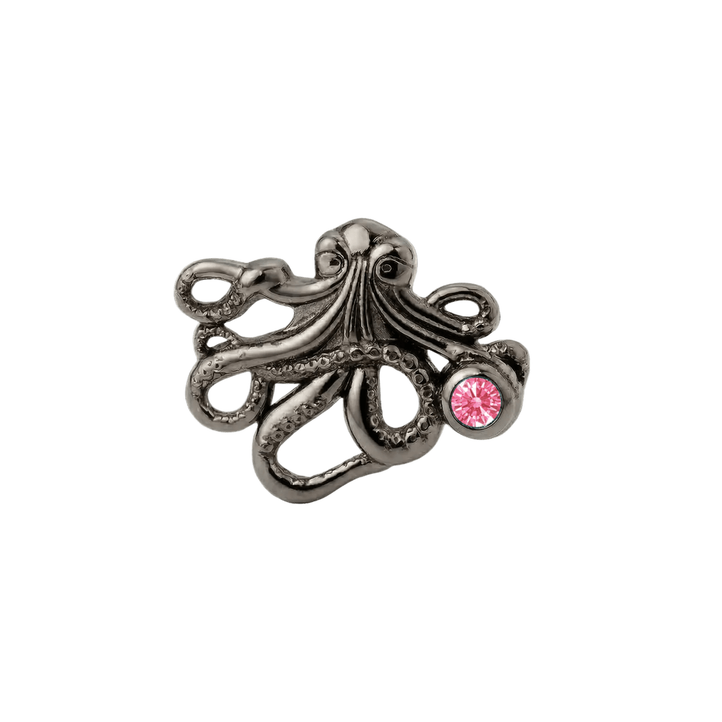 Octopus – 14K Gold Threadless/Threaded End - piercing-zone.com