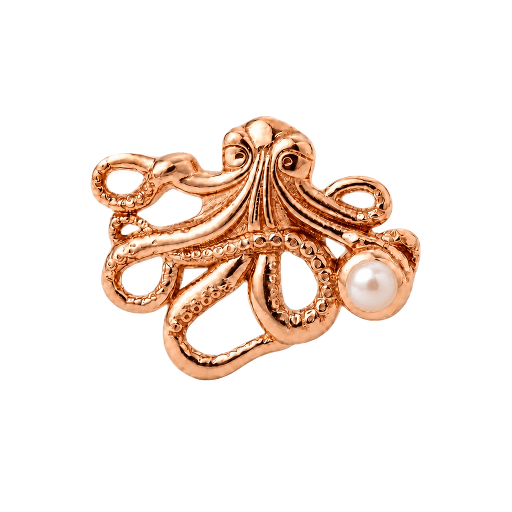 Octopus – 14K Gold Threadless/Threaded End - piercing-zone.com
