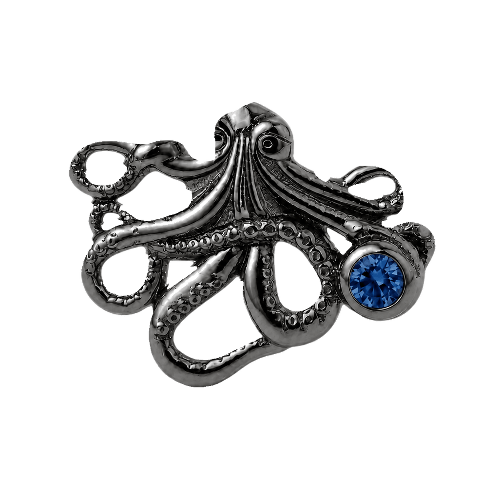 Octopus – 14K Gold Threadless/Threaded End - piercing-zone.com