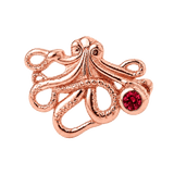 Octopus – 14K Gold Threadless/Threaded End - piercing-zone.com