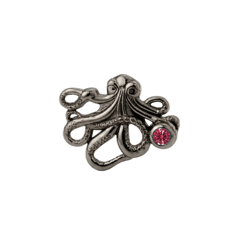 Octopus – 14K Gold Threadless/Threaded End - piercing-zone.com