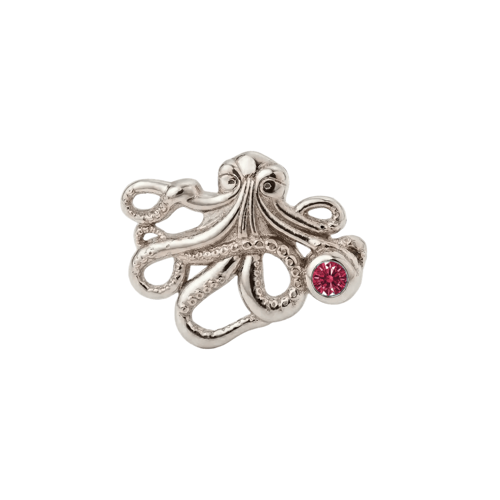 Octopus – 14K Gold Threadless/Threaded End - piercing-zone.com