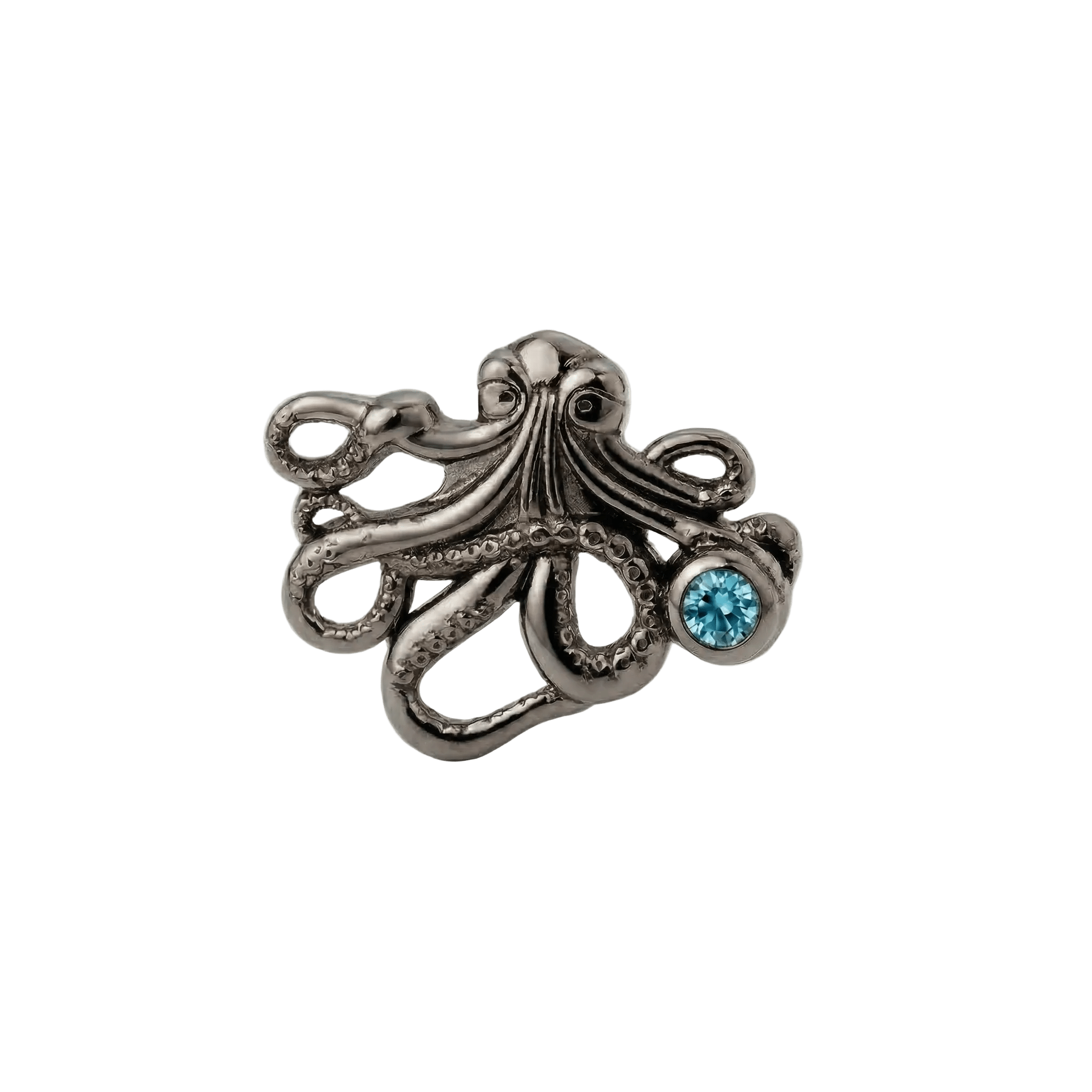 Octopus – 14K Gold Threadless/Threaded End - piercing - zone.com