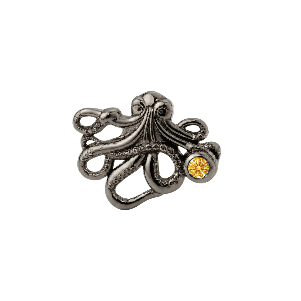 Octopus – 14K Gold Threadless/Threaded End - piercing-zone.com