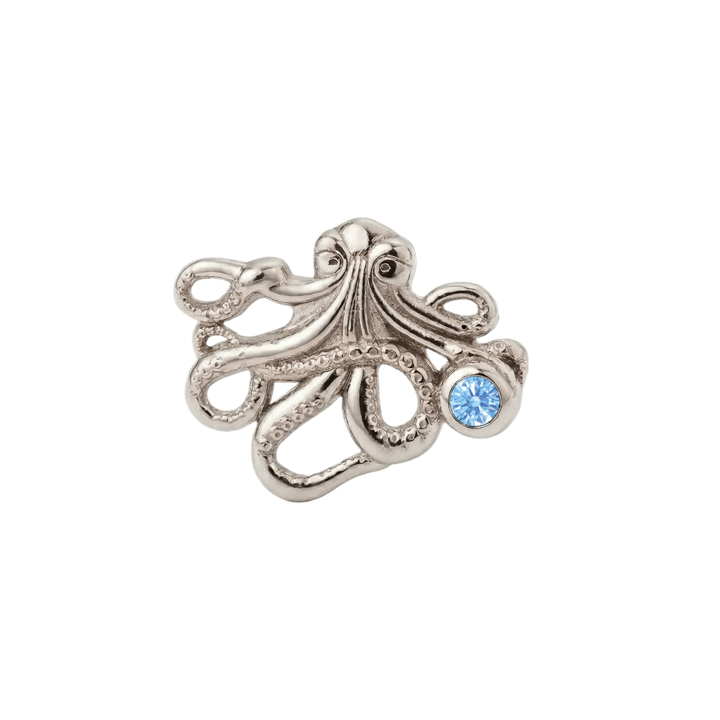 Octopus – 14K Gold Threadless/Threaded End - piercing-zone.com