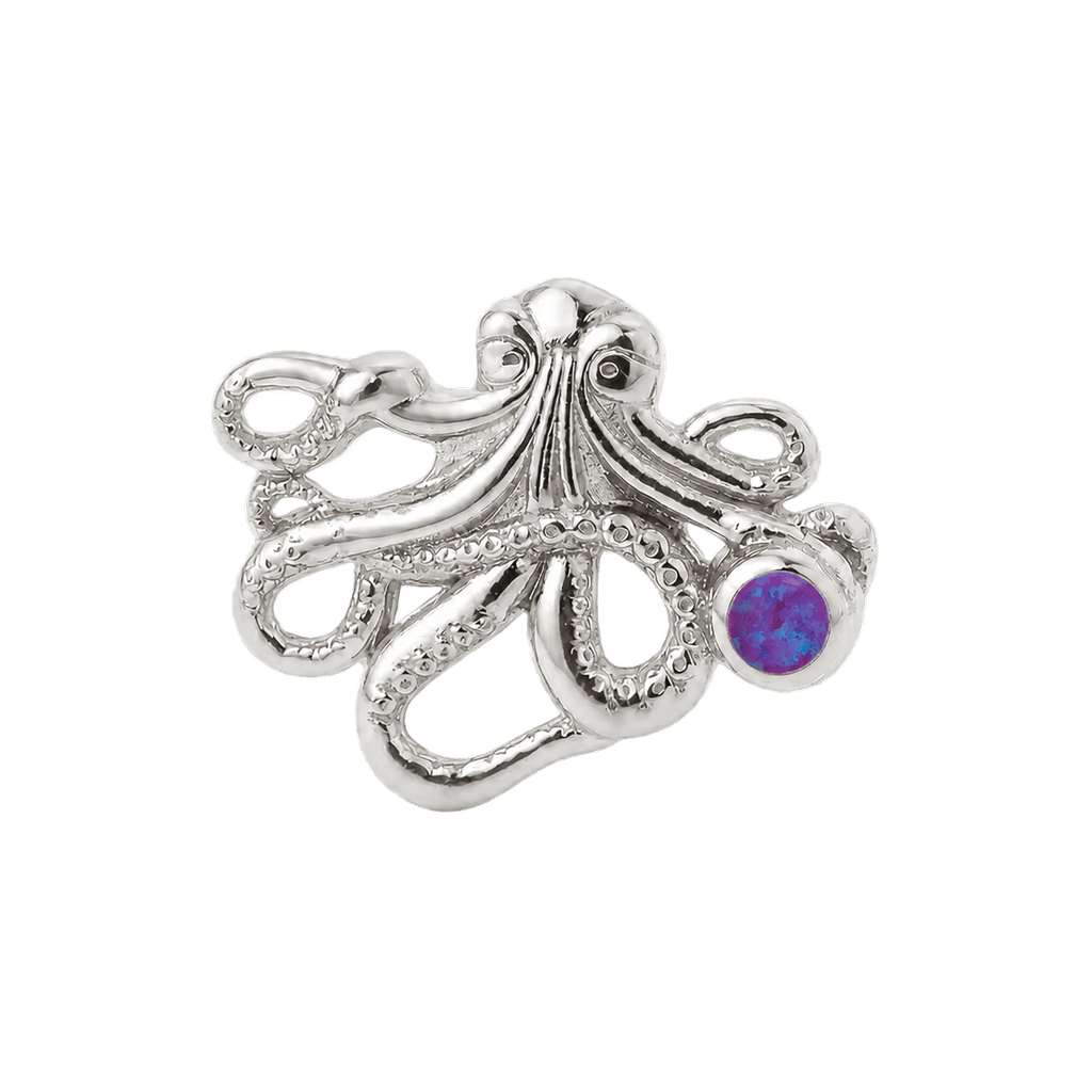 Octopus – 14K Gold Threadless/Threaded End - piercing-zone.com