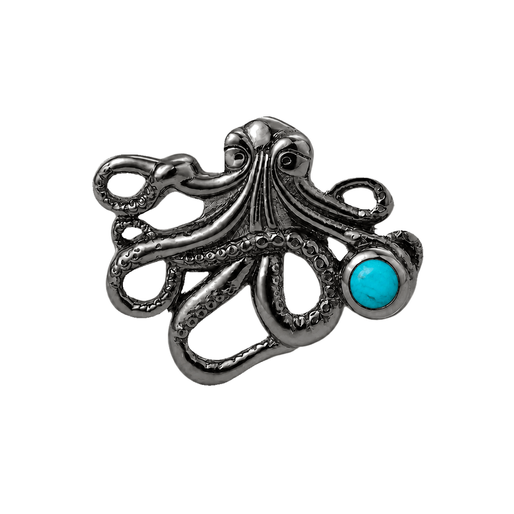 Octopus – 14K Gold Threadless/Threaded End - piercing-zone.com