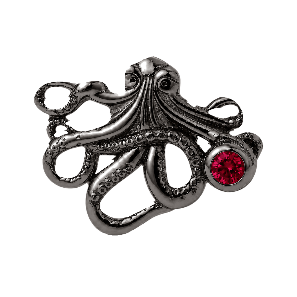 Octopus – 14K Gold Threadless/Threaded End - piercing-zone.com