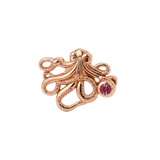 Octopus – 14K Gold Threadless/Threaded End - piercing-zone.com