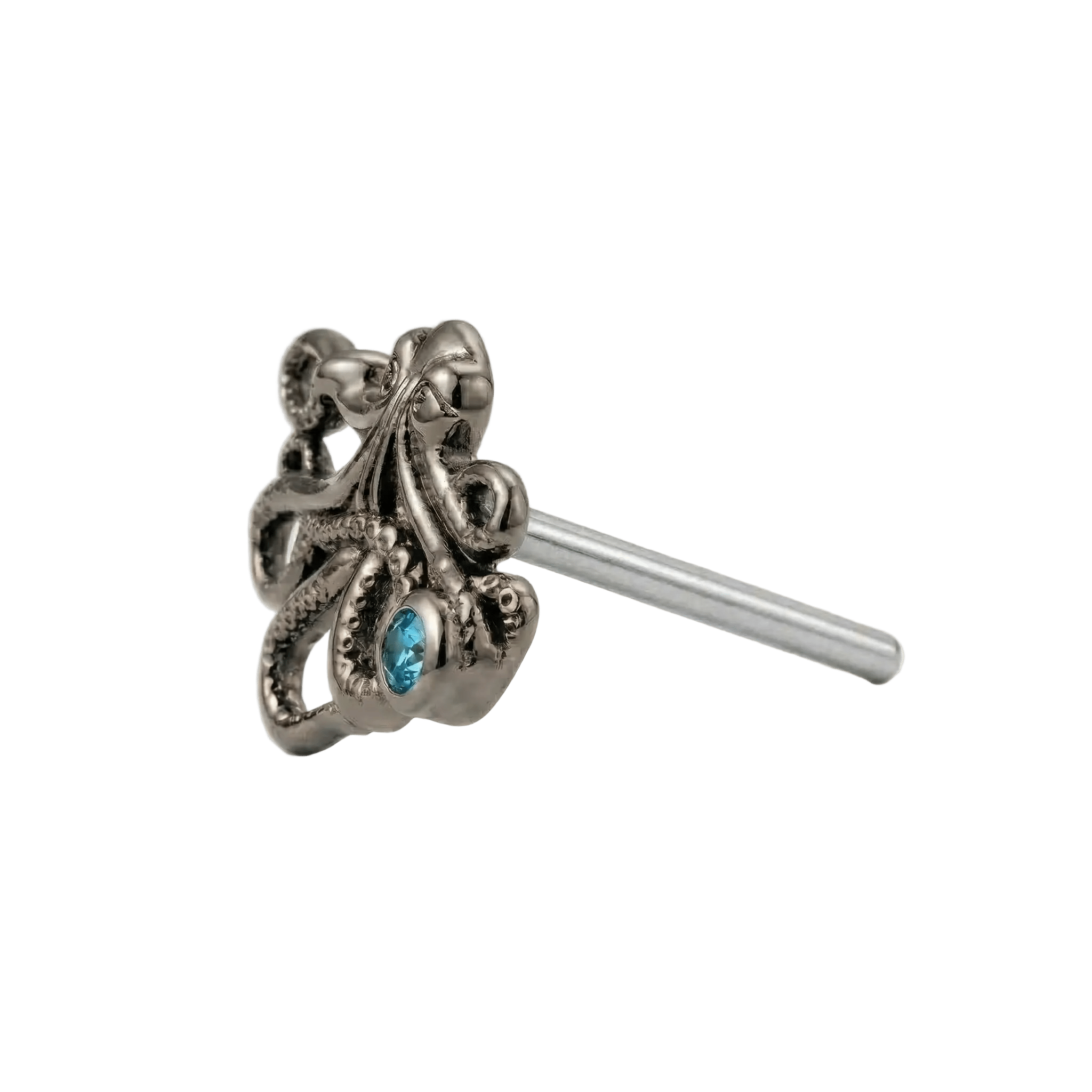 Octopus – 14K Gold Threadless/Threaded End - piercing - zone.com
