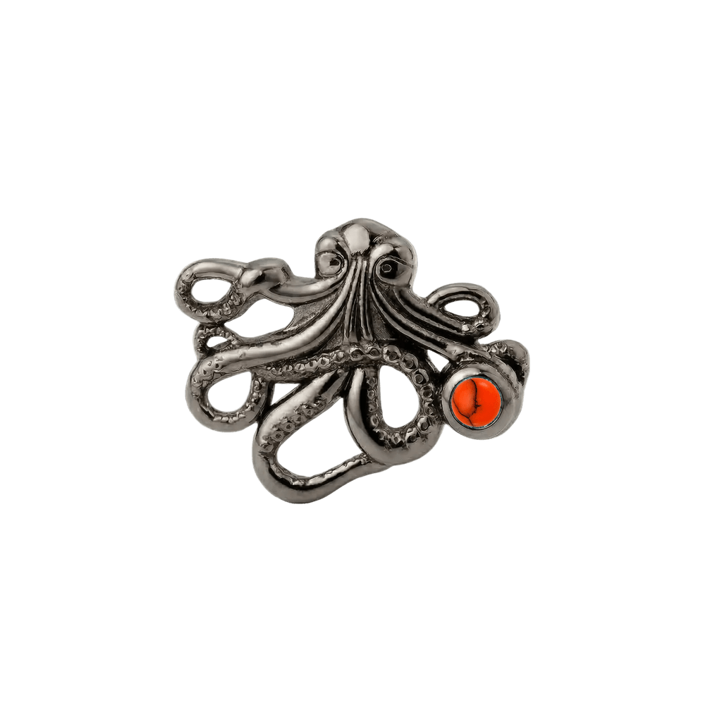 Octopus – 14K Gold Threadless/Threaded End - piercing-zone.com