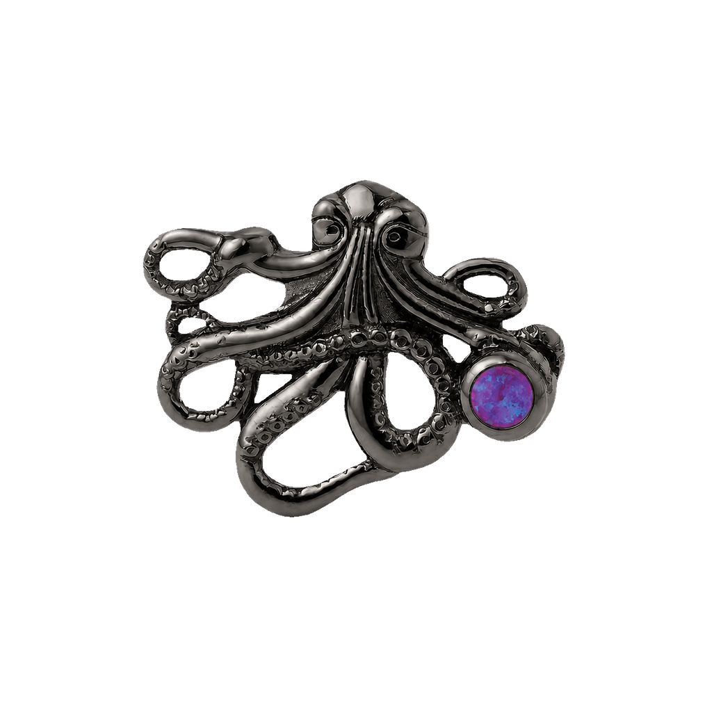 Octopus – 14K Gold Threadless/Threaded End - piercing-zone.com