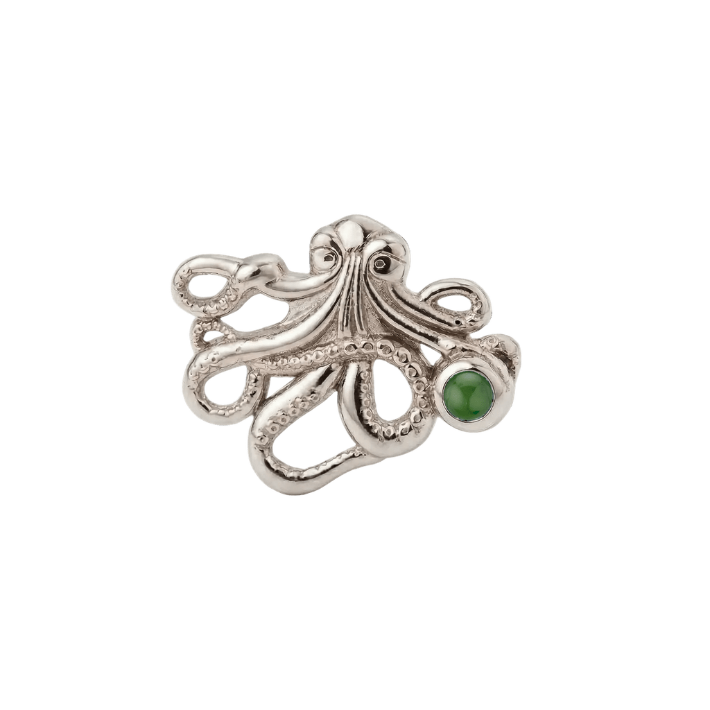 Octopus – 14K Gold Threadless/Threaded End - piercing-zone.com