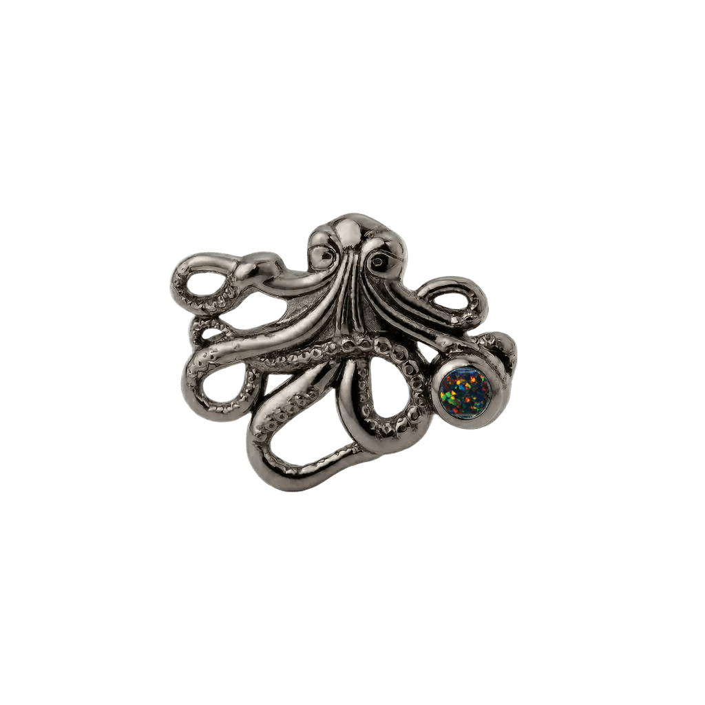 Octopus – 14K Gold Threadless/Threaded End - piercing-zone.com