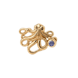 Octopus – 14K Gold Threadless/Threaded End - piercing-zone.com