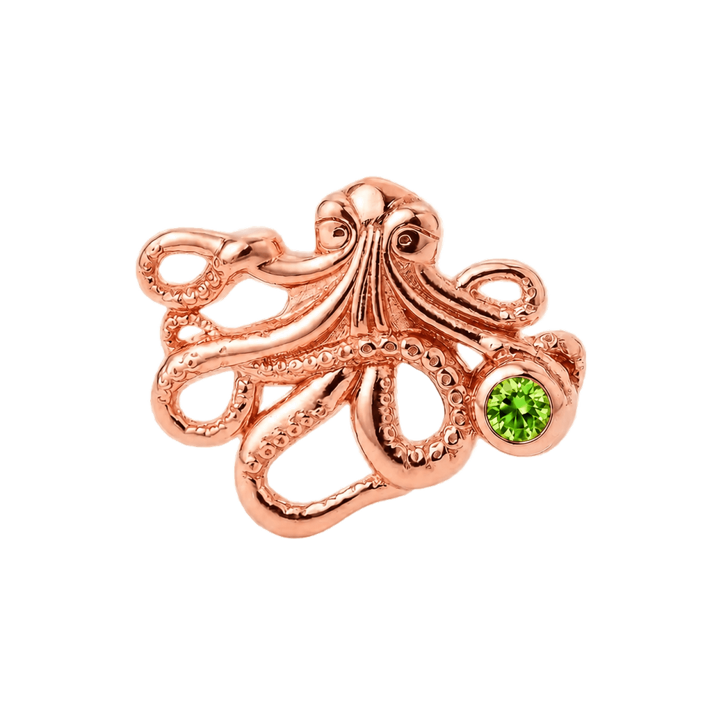 Octopus – 14K Gold Threadless/Threaded End - piercing-zone.com