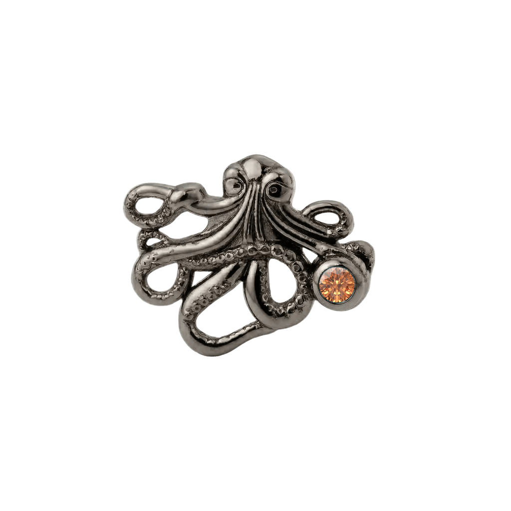 Octopus – 14K Gold Threadless/Threaded End - piercing-zone.com