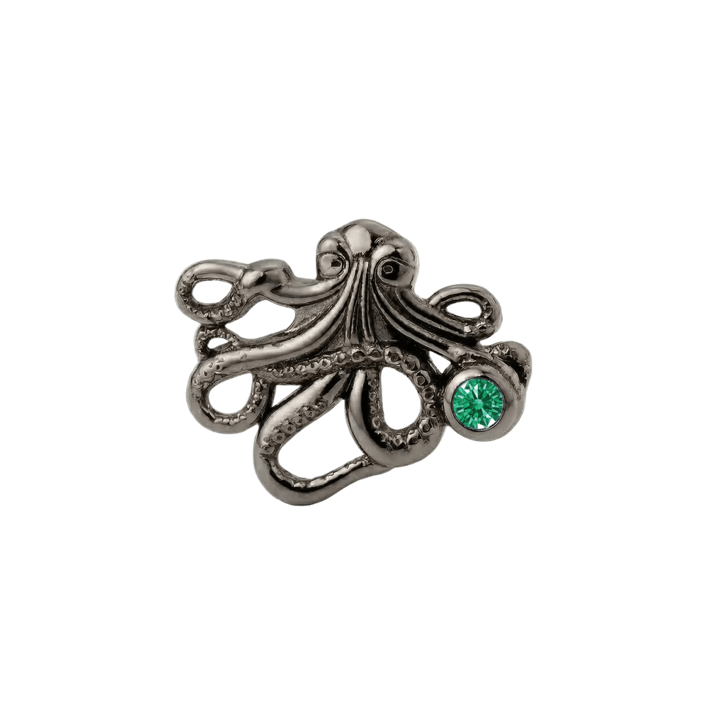 Octopus – 14K Gold Threadless/Threaded End - piercing-zone.com