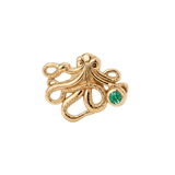Octopus – 14K Gold Threadless/Threaded End - piercing-zone.com