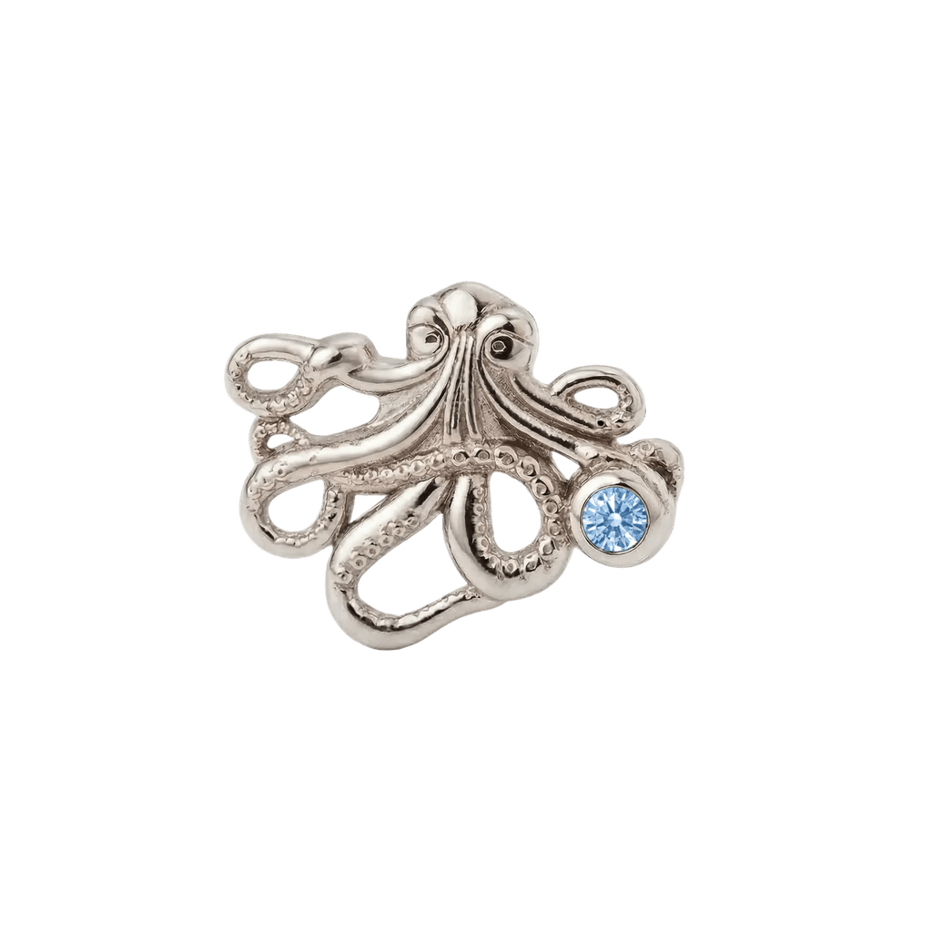 Octopus – 14K Gold Threadless/Threaded End - piercing-zone.com