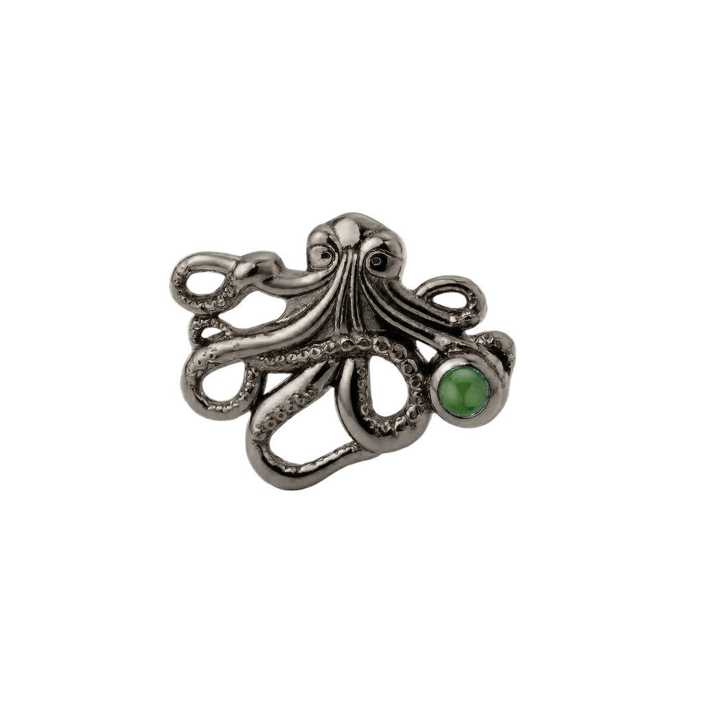 Octopus – 14K Gold Threadless/Threaded End - piercing-zone.com