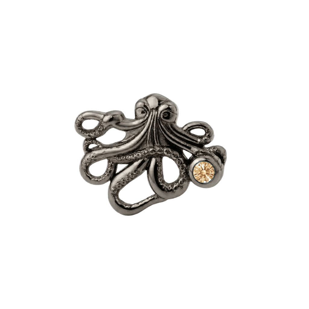 Octopus – 14K Gold Threadless/Threaded End - piercing-zone.com