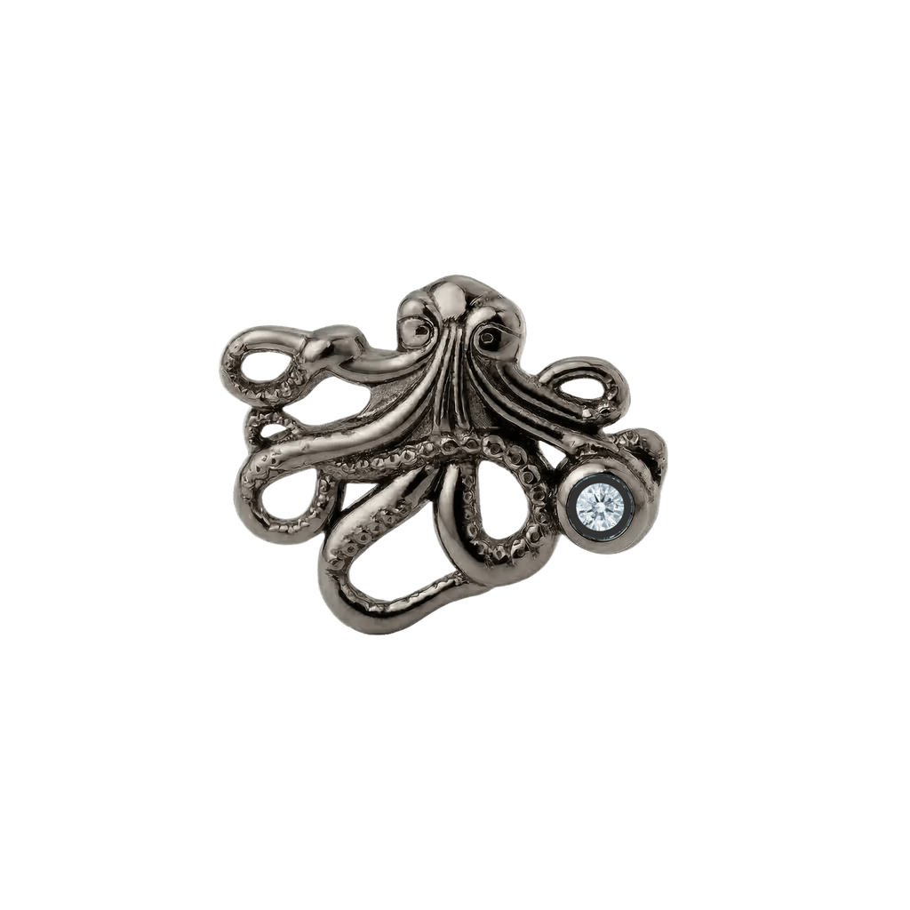 Octopus – 14K Gold Threadless/Threaded End - piercing-zone.com