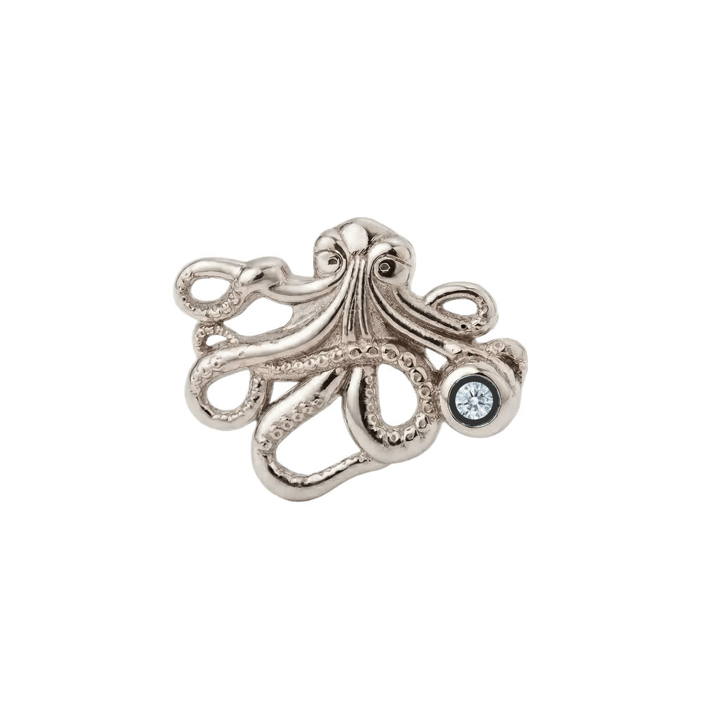 Octopus – 14K Gold Threadless/Threaded End - piercing-zone.com