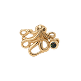 Octopus – 14K Gold Threadless/Threaded End - piercing-zone.com