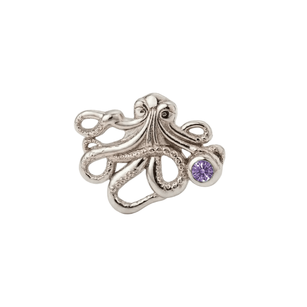 Octopus – 14K Gold Threadless/Threaded End - piercing-zone.com