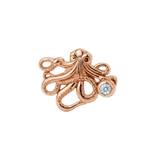 Octopus – 14K Gold Threadless/Threaded End - piercing-zone.com