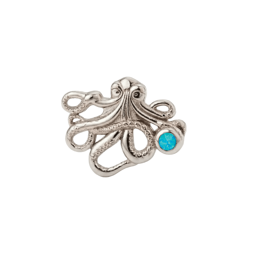Octopus – 14K Gold Threadless/Threaded End - piercing-zone.com