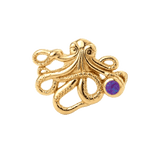Octopus – 14K Gold Threadless/Threaded End - piercing-zone.com