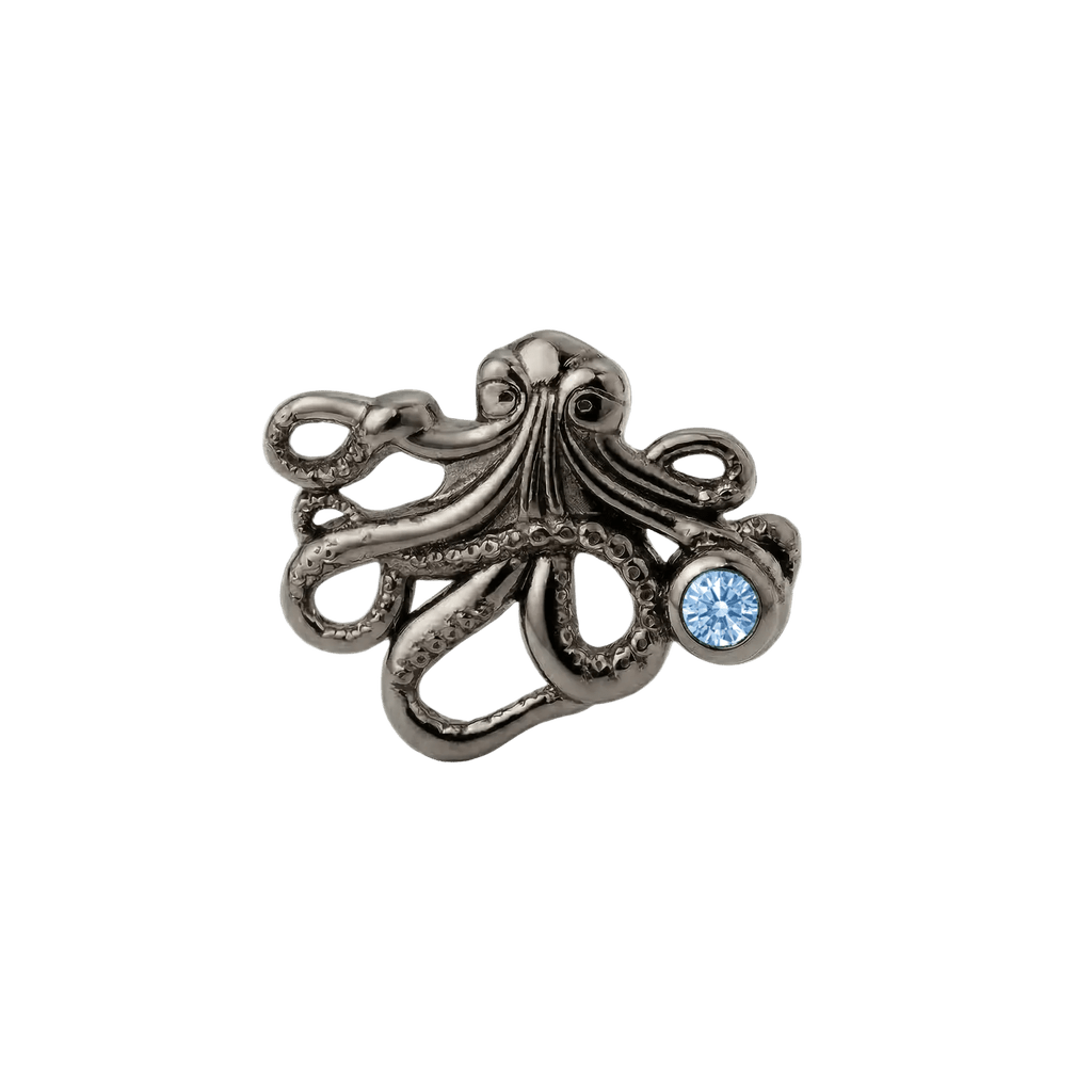 Octopus – 14K Gold Threadless/Threaded End - piercing-zone.com