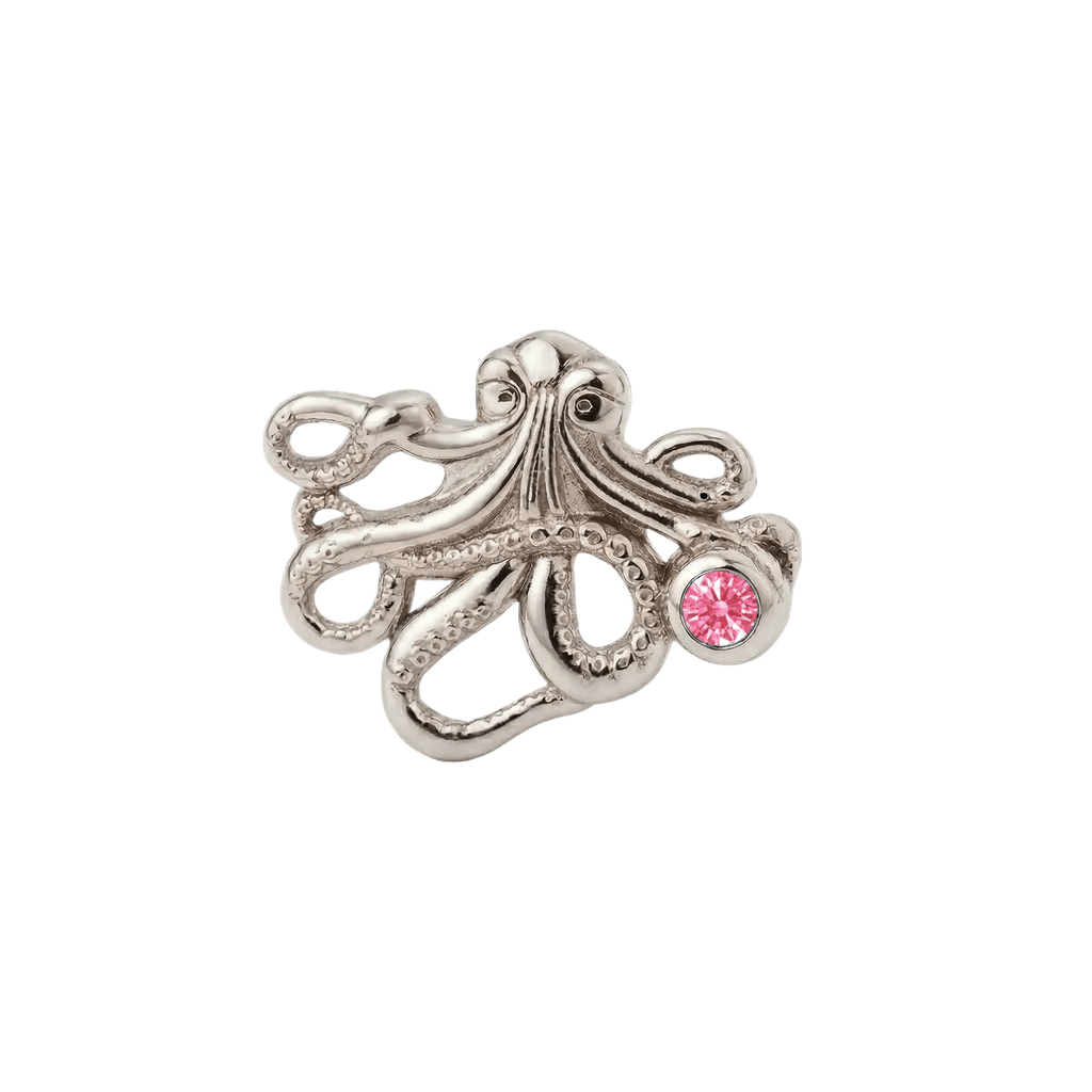 Octopus – 14K Gold Threadless/Threaded End - piercing-zone.com
