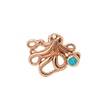 Octopus – 14K Gold Threadless/Threaded End - piercing-zone.com