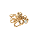 Octopus – 14K Gold Threadless/Threaded End - piercing-zone.com