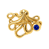 Octopus – 14K Gold Threadless/Threaded End - piercing-zone.com